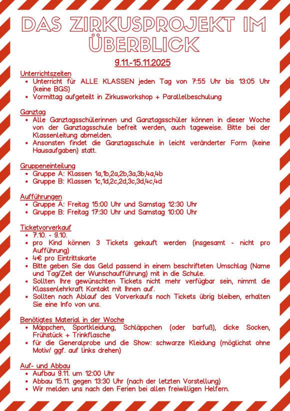 Kopie von Rot Gelb Zirkusdirektor Zirkus Einladung (A4) - 1