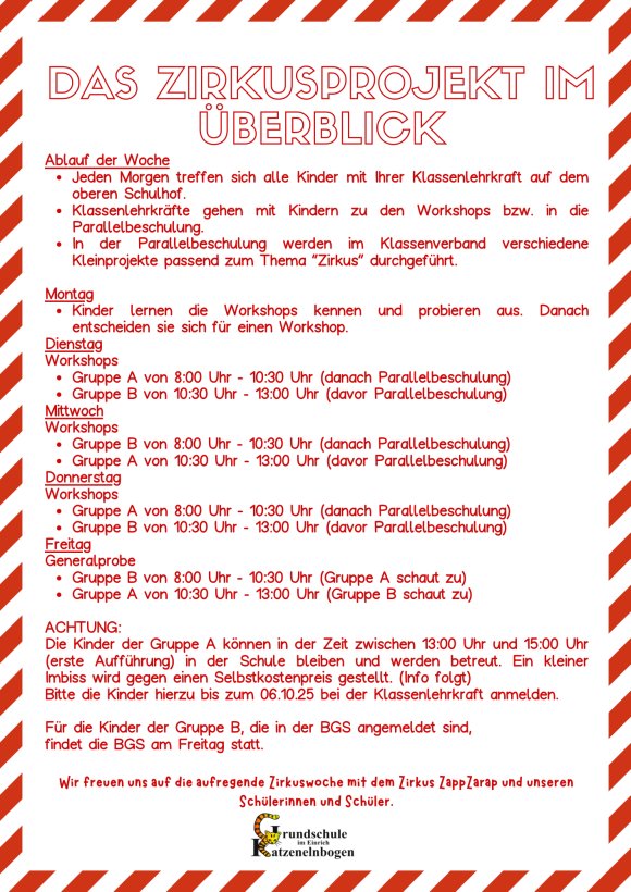 Kopie von Rot Gelb Zirkusdirektor Zirkus Einladung (A4) - 2